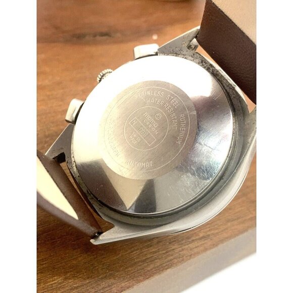 Momo Design Men's Watch Swiss Automatic Chronograph White Dial Leather B… - Picture 6 of 13